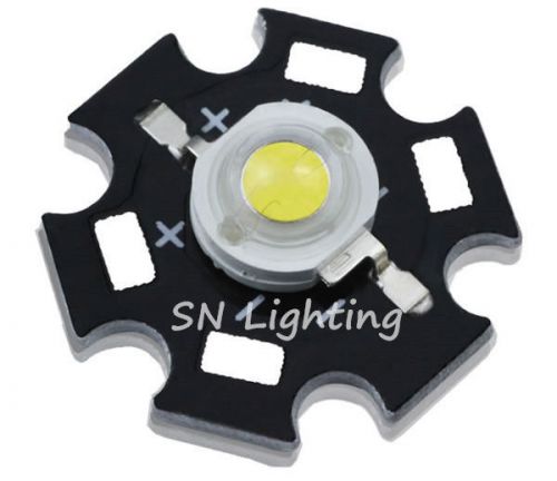 10pcs 1w high power warm white led light emitter 2700-3200k with 20mm heatsink for sale