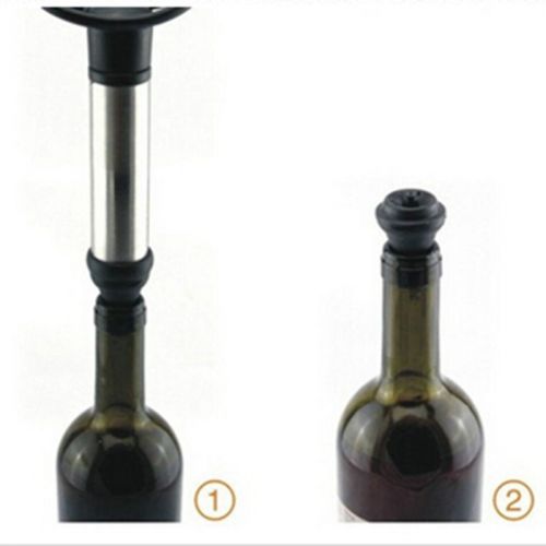 Red wine bottle vacuum saver sealer preserver pump + 2pcs stopper for sale