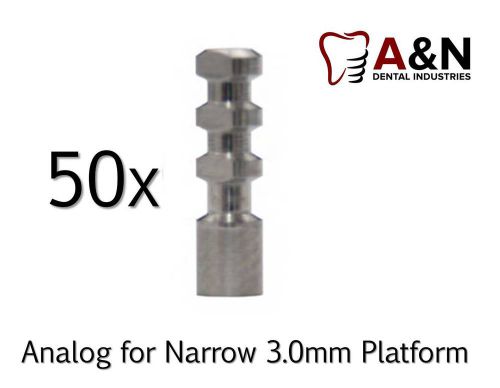 50 implant analog for narrow 3.0mm platform slim dental implant free ship for sale