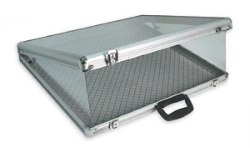 Large Aluminum Travel Jewelry Display Case 24&#034; x 20&#034;