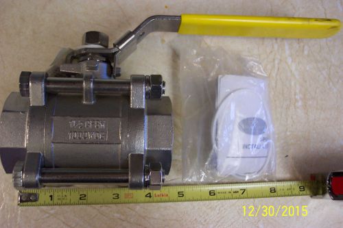 SMITH-COOPER SC301SMW, 1000WOG, 1.5&#034; BALL VALVE, 1-7/8&#034; PIPE, 3-PEICE WELD, NEW