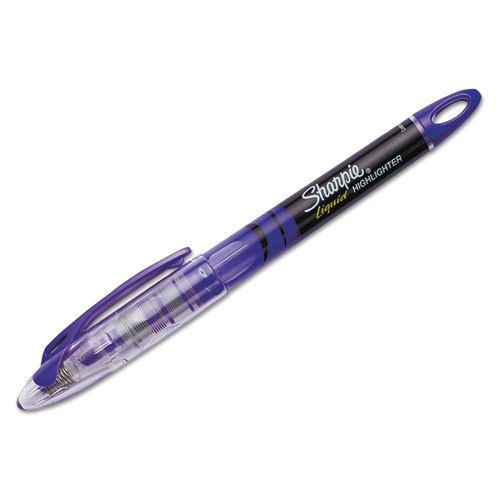 Accent Liquid Pen Style Highlighter, Chisel Tip, Fluorescent Purple, Dozen