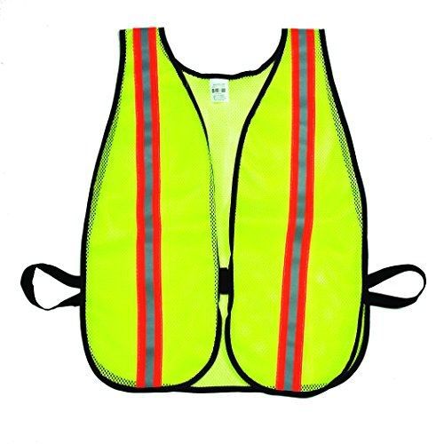 Mutual Industries 16304-4553-1500 High Visibility Soft Mesh Safety Vest with