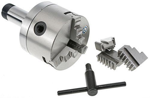 Grizzly H2715 5-C Precision 3 Jaw Chuck, 4-Inch