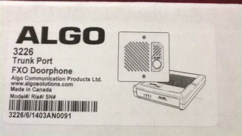 ALGO 3226 Trunk Port FXO Doorphone NEW