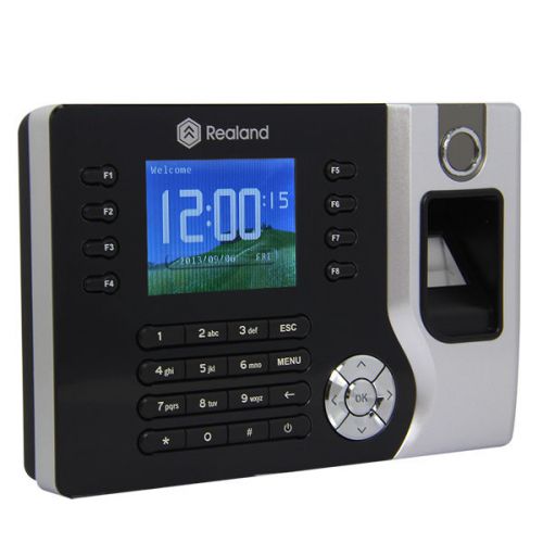 Realand A-C071 USB 200MHz CPU Employee Payroll Fingerprint Time Attendance Clock