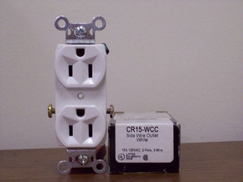 24 PASS SEYMOUR DUPLEX RECEPTACLES # CR15-W