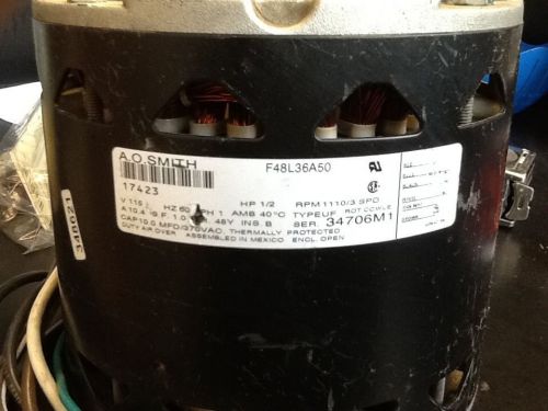 A.O. Smith F48L36A50 Blower Motor 1/2HP 1110RPM 3SPD 115V 1PH