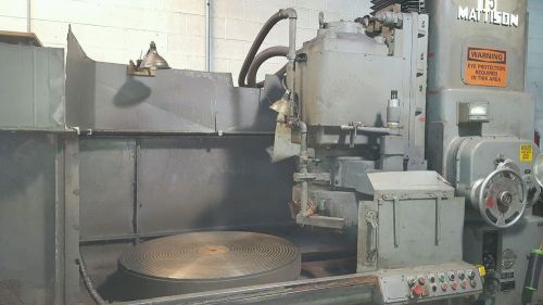 Mattison Model 24 42&#034; Rotary Surface Grinder