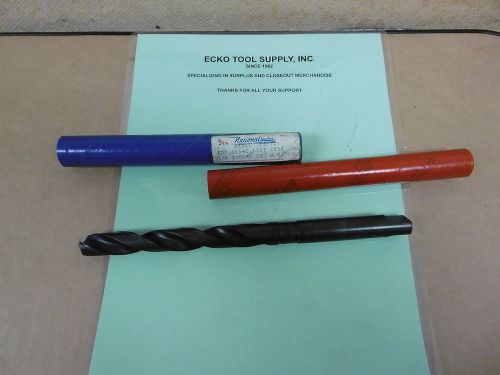 TAPER LENGTH DRILL 21/32&#034;DIA STRAIGHT SHK HIGH SPEED 118 DEG POINT NEW USA$11.60