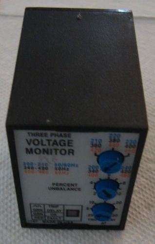 ABB PLMU11 LINE VOLTAGE MONITOR 3PHASE 200-480VAC 8PIN