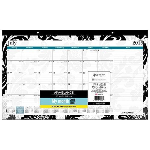 At-a-glance at-a-glance academic year desk pad calendar, july 2016 - june 2017, for sale