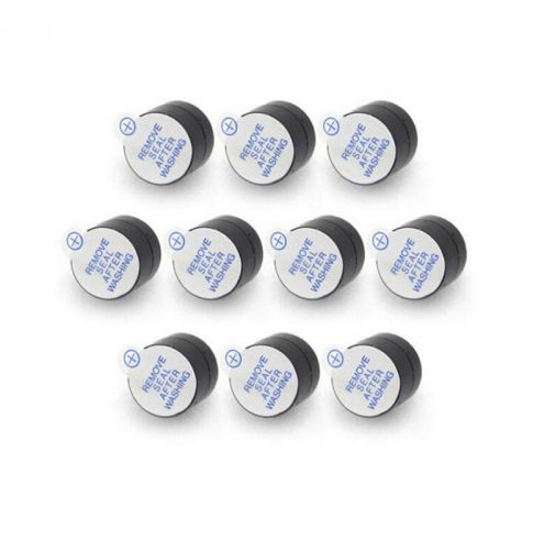 10pcs Active Buzzer Beep Tone 5V Magnetic Continous 12mm New Long Alarm Ringer