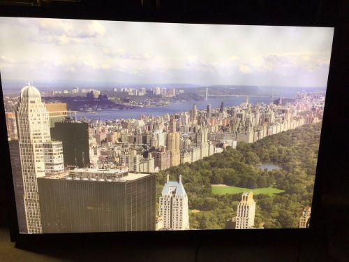 Backlit lighted frame with mahattan west and central park view for sale