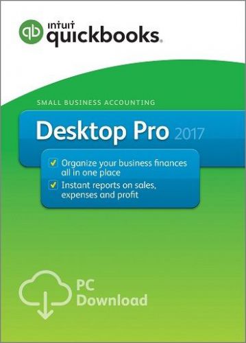 New quickbooks pro 2017 1-user (new user) download!! for sale