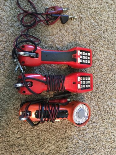 Harris Dracon 2-TS21,1 Bell System Butt Set Lineman Telephone Handset Pro lot