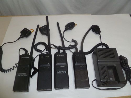 FOUR Motorola Radius P200 29.7-36 MHz Low Band Two Way Radios H41RFU7160AN