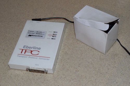 EBERLINE TPC TRANSPORT PROTOCOL CONVERTER W/ POWER SUPPLY-LANTRONIX  MSS1-T(BB)