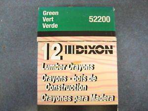 Dixon 522 lumber crayons green box of 12 many new for sale