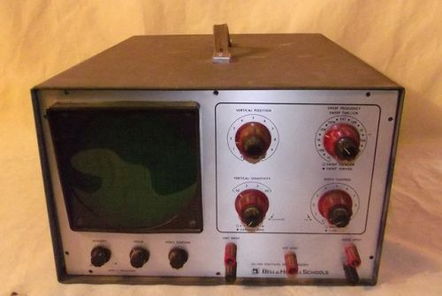 Vintage Bell &amp; Howell Schools Oscilloscope - Model 34 For Parts or Repair