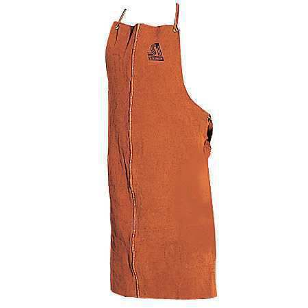 STEINER 12165 Welding Bib Apron, Leather, 36 x 24 In