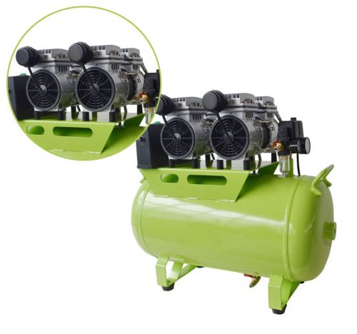 Dental Noiseless Oil Free Oilless Air Compressor Motors F/ 3 chairs 60L 236L/min