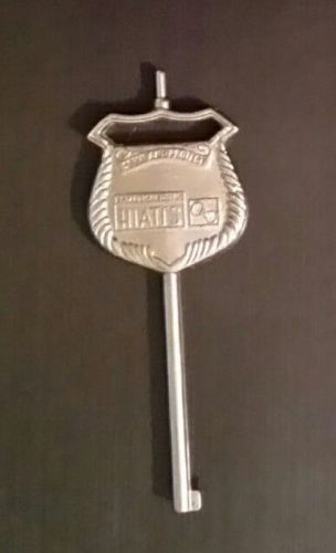 Hiatt Handcuff Key With Shield Grip EXCELLENT CONDITION