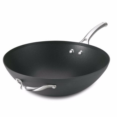 Calphalon® Contemporary Nonstick 12-Inch Flat Wok with Helper Handler