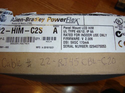 NEW ALLEN-BRADLEY 22-HIM-C2S POWERFLEX LCD HIM UNIT