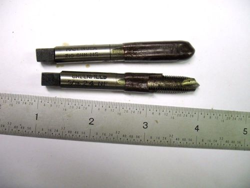 2 - vintage new usa made greenfield 5/16-24 2 flute gun taps for sale