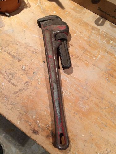 Ridgid 18&#034; steel pipe wrench plumbing plumber for sale