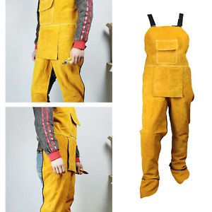 Heavy Duty Welding Clothing Welding Apron BBQ Apron for 170-180cm Men Yellow