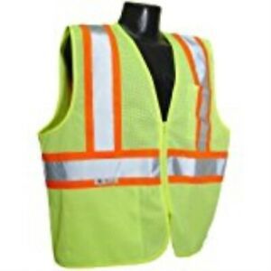 Radians  Polyester Mesh Economy Class 2 High Visibility Zipper Closur