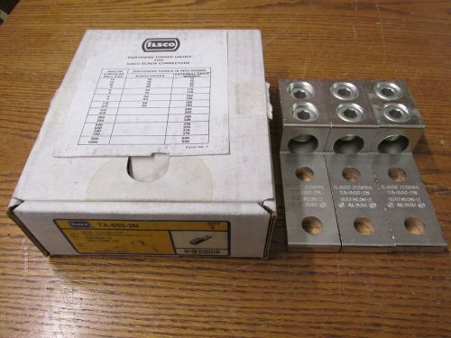 NEW NOS LOT OF 3 Ilsco TA-600-2N Wire Lug Connector 600 MCM-2 1/2&#034; Inch