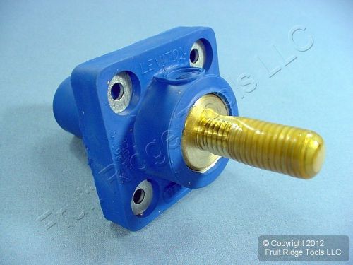 Leviton blue 16 series cam panel receptacle 1.50 stud female plug 400a 16r24-14b for sale