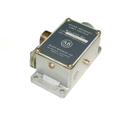 ALLEN BRADLEY LIMIT SWITCH   600 VAC   MODEL 801ASB1-1  (2 AVAILABLE)