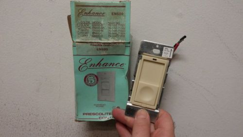 Prescolite Controls Enhance EN600-I Slide Dimmer switch IVORY 5A 120V 600W #2481