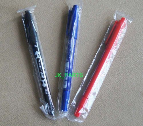 3pcs Oil Ink Marker Pen,double head,three color