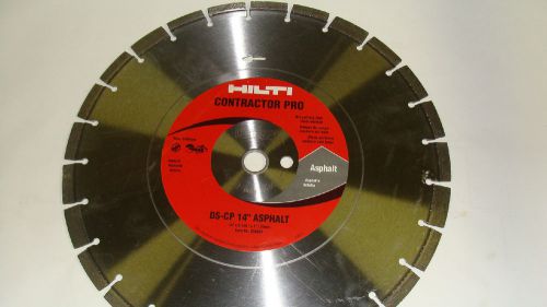 Hilti ds-cp  14&#034;x 0.125&#034;  1&#034; / 20 mm arbor dry cutting asphalt diamond blade new for sale