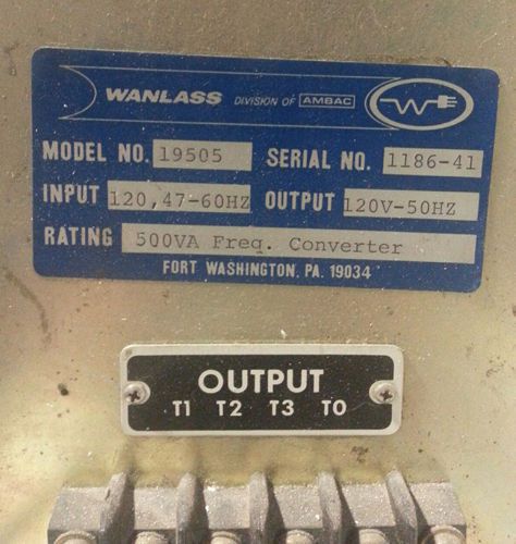 Wanlass Frequency/Cycle Converter