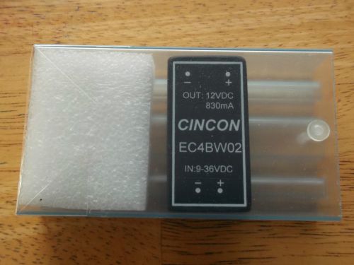 EC4BW02 CINCON   DC/DC Converters 10W 9-36VDC 12VDC 830mA