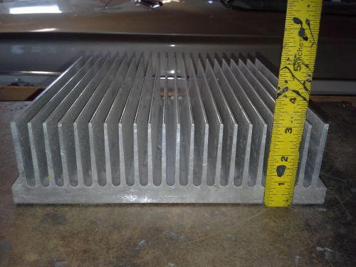 Large extruded aluminum heatsink 10 x 10 3/4 x 3 1/8  15 lbs! for sale