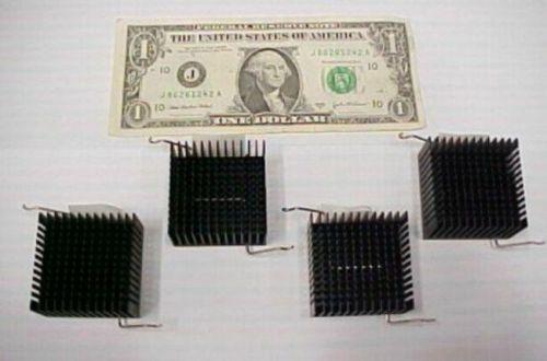 4 radisys wire retainer heatsinks heat sinks anodized aluminum 1.670&#034; x 1&#034; for sale