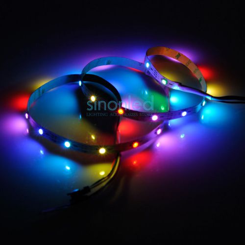 1m ws2812 ws2812b 30 leds/m 5050 rgb addressable color led pixels strip light 5v for sale