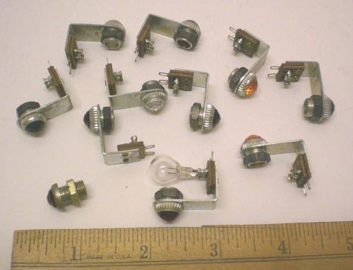 RARE VINTAGE 10 Bi-Pin Indicator Assemblies DIALIGHT? Made in USA