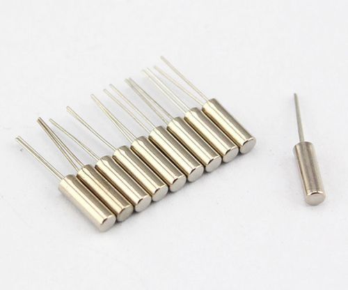 10Pcs Brand New Cylindrical 32.768KHz 32768HZ Crystal Oscillator 2 x 6 mm FMUS