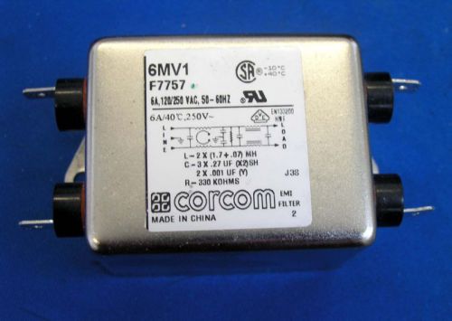 CORCOM FILTER F7757  6MV1 120/250V  6A