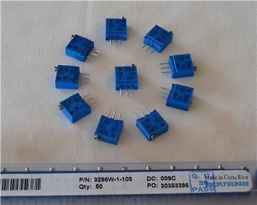 10 Pcs VISHAY T93YA 10K  Trim Pot Variable Resistor NEW