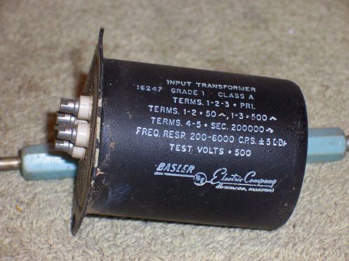 OG5943- Basler  50/500 to 200000 ohm Audio Input Transformer