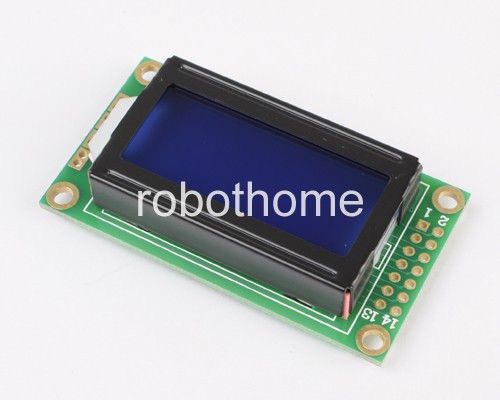 Blue lcd0802 character display module 5v 0802 for arduino brand new output for sale